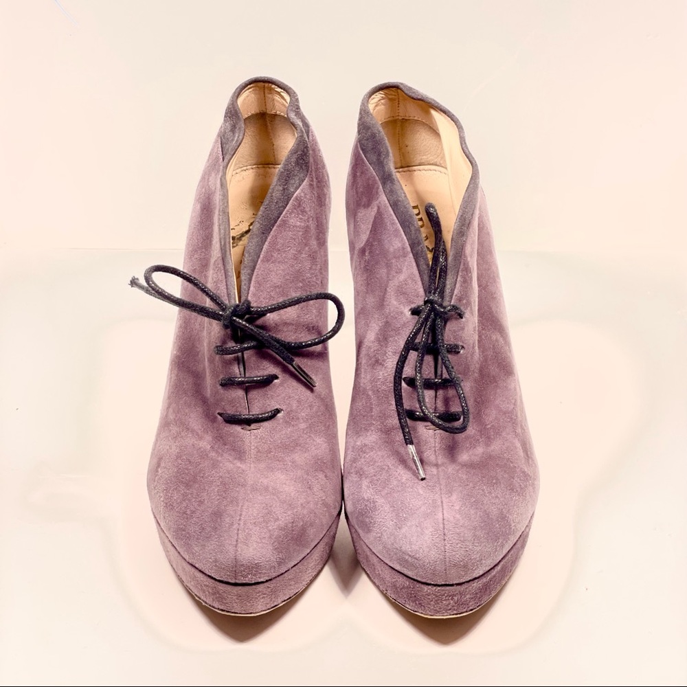 PRADA SUEDE BOOTS WITH BOX AND DUST BAGS